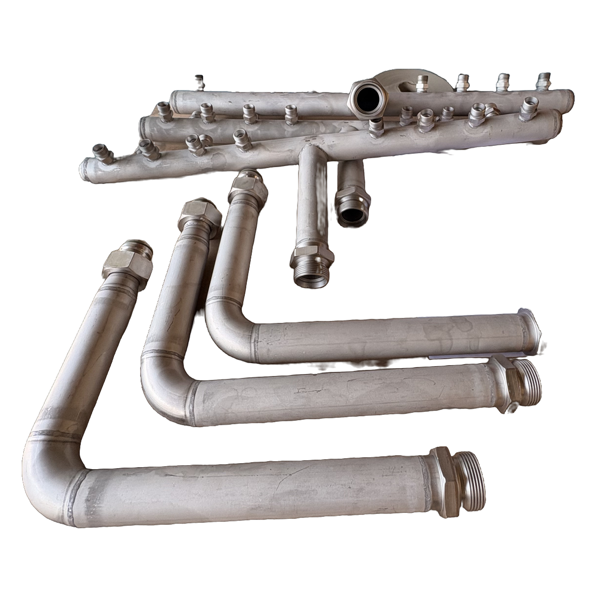 Collecteurs de distribution inox avec départs coudés