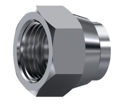 Bouchon femelle tournante BSP cône 60° inox 316L