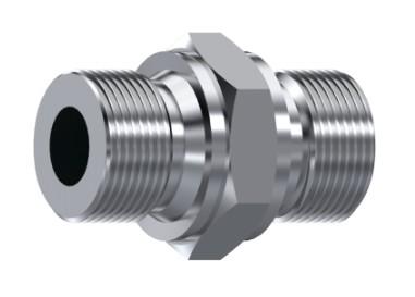 Adaptateur mâle BSP fond plat inox 316L
