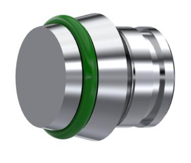 Bouchon de fermeture o-ring DIN 2353 inox 316L – rendu 3D