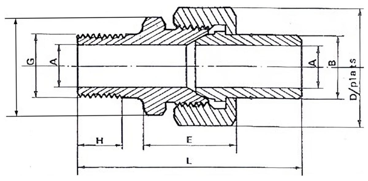 Union mâle à souder BW