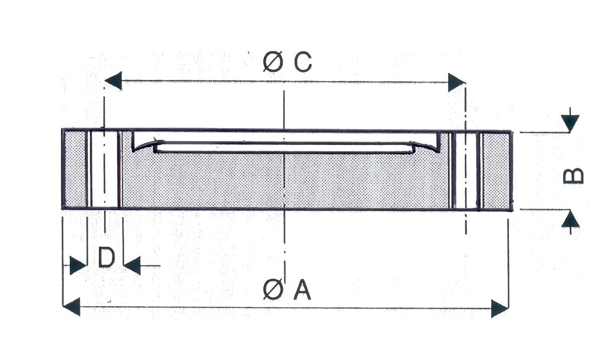 Bride pleine à trous taraudés