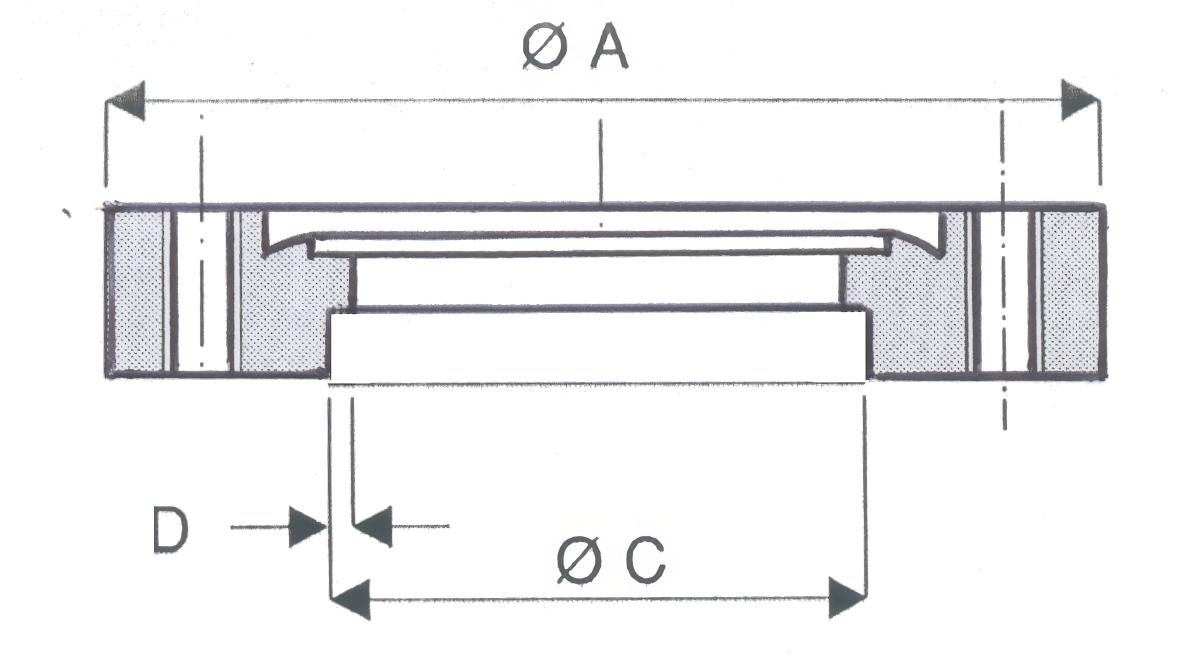 Bride fixe à souder à trous taraudés