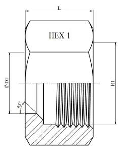 Écrou DIN 3870 inox 316L