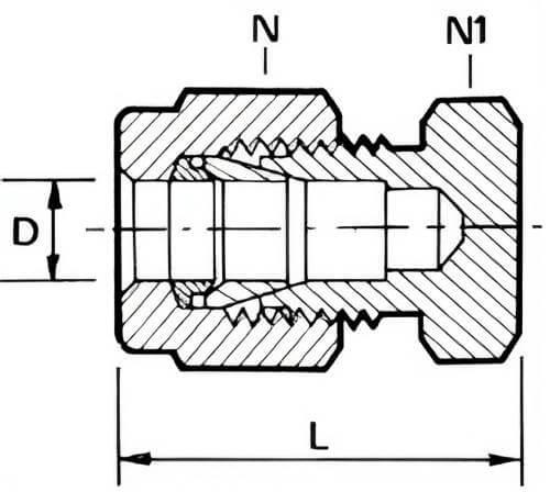 Schéma bouchon de tube