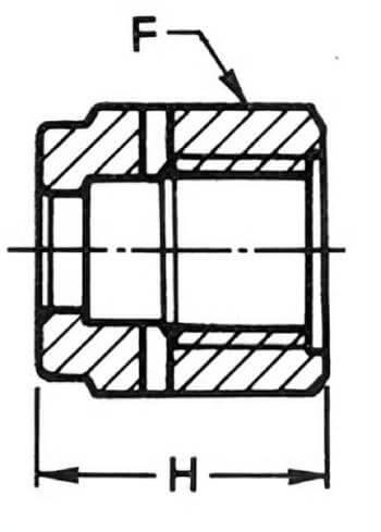 Schéma écrou femelle