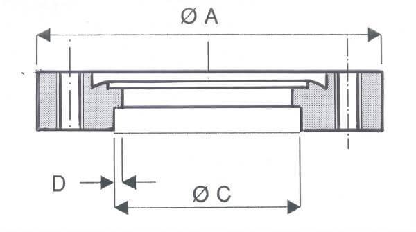 Bride Fixe à Souder ISO CF Trous Taraudés