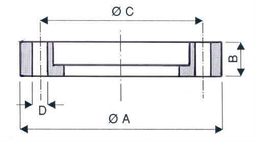Bride Tournante ISO CF Trous Lisses