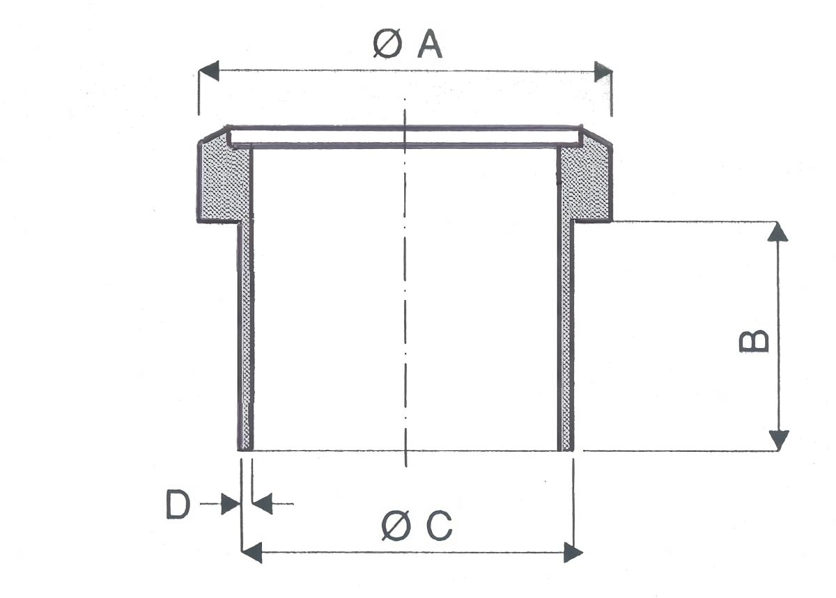 Collet à souder Butt Welding pour bride tournante
