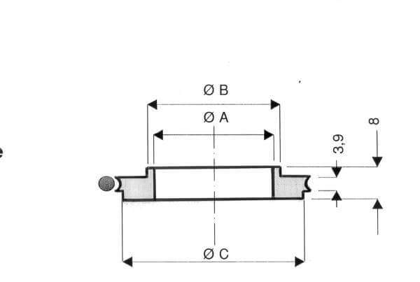 Anneau de Centrage de Réduction ISO KF avec Joint