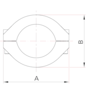 Collier en demi coquilles pour joint métalliques