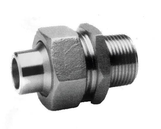 Raccord union réduit à étanchéité conique