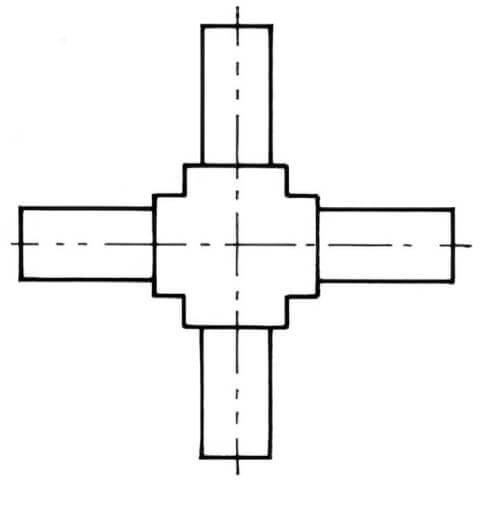 Croix égales à soudrue orbitale pour gaz purs