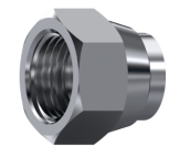 Bouchon femelle tournante BSP cône 60° inox 316L