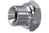 Bouchon mâle BSP cône 60° inox 316L