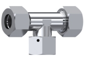 Té orientable métrique o-ring DIN 2353 inox 316L