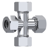 Raccord croix égale DIN 2353 inox 316L