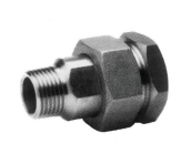 Union 3 Pièces Femelle / Mâle Filetage Réduit Étanchéité Conique