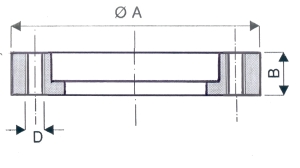 Bride tournante à trous taraudés