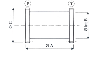 Prolongteur avec une bride fixe et une bride tournante
