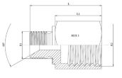 Bouchon réducteur mâle BSP 60° - femelle gaz inox 316L