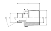 Réduction mâle BSP 60° - mâle BSPT inox 316L