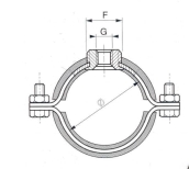 Collier avec Manchon d'Isolation Inox