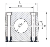 Collier sans Plaque de protection Inox