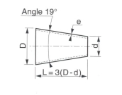 Réduction Concentrique Métrique Inox Roulée Soudée