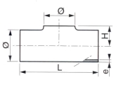 Té Égal Métrique roulé Soudé Inox sans manchette