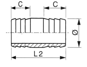 Adaptateur lisse double