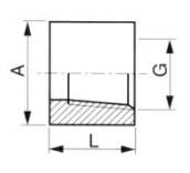 Demi Manchon Taraudé inox Série 3000