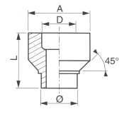 Bossage à Souder SW Inox série 3000
