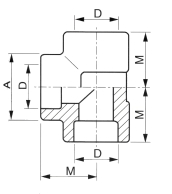 Té à Souder SW Inox Série 3000