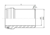 Collet cône métrique à souder inox 316L