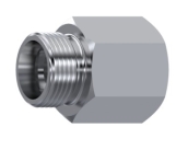 Union simple femelle gaz DIN 2353 inox 316L