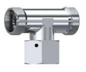 Té orientable métrique o-ring DIN 2353 inox 316L