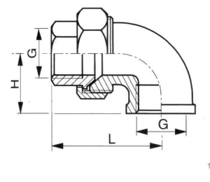 Coude union femelle/femelle