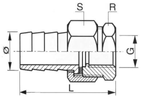 Union femelle/cannelé