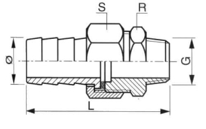 Union mâle/cannelé