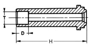 Embout pour gaz pur à soudure Socket Welding