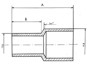 Réduction de tube pour gaz purs à soudure orbitale sans apport