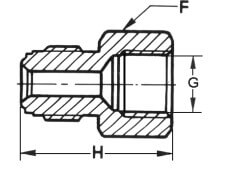 Union femelle pour gaz purs