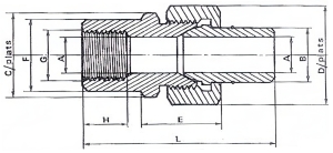 Union à souder Butt Welding x femelle