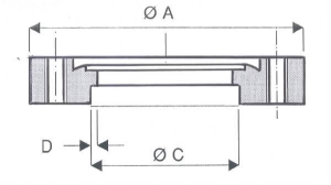 Bride Fixe à Souder ISO CF Trous Taraudés