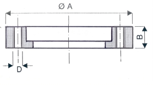 Bride tournante à trous taraudés