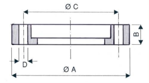 Bride Tournante ISO CF Trous Lisses