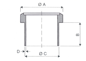 Collet à souder Butt Welding pour bride tournante