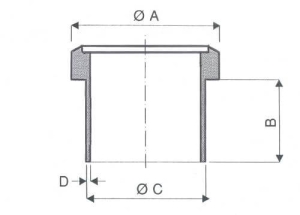 Collet à Souder Butt Welding pour Bride Tournante ISO CF