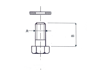 Vis d'assemblage pour bride à trous taraudés